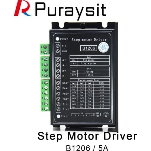 Puraysit B1206 stepper / half Step Driver 2Phase Stepper Motor Driver Supply Voltage 120V Working Current 6A