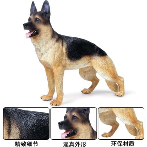 Germany Shepherd Animals Figure Collectible Toys Dog Animal Action Figures Kids Plastic Toys