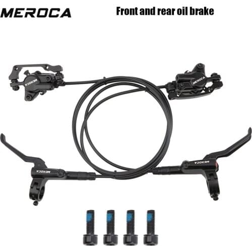 Mountain Bike Disc Brake Set MTB Hydraulic Disc Brake with 160mm Brake Rotor + Bolts Bicycle Accessories