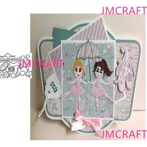 JMCRAFT 2021Pretty Little Girl Dancing Metal Cutting Dies DIY Scrapbook Handmade Paper Craft Metal Steel Template Dies