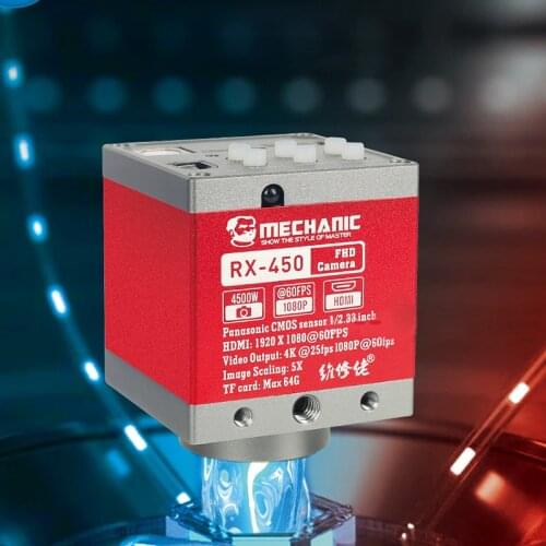 Mechanic 4500 Million HD Microscope Camera RX-450 RX-510 HDMI Input Digital Simultaneous Microscope Camera for Phone Repair