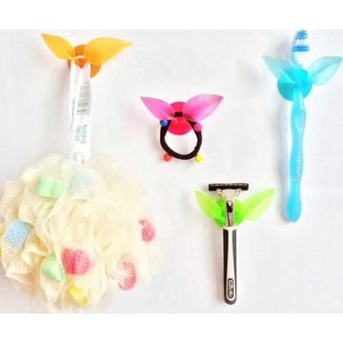 Multifunctional Toothbrush Holder Suction Cup Leaves Styling Creative And Practical Compact Rack, Razor Holder