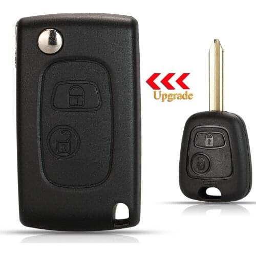 Kutery 2 Buttons Modified Remote Car Key Shell Case For Citroen Xsara Picasso Berlingo 2002-2008 With SX9 Blade