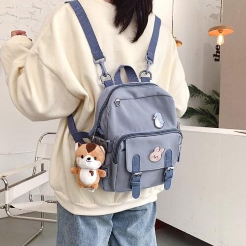 Fashion Mini Backpack Women Kawaii Shoulder Bag for Teenage Girls Multi-Function Small Bagpack Ladies Travle School Backpacks