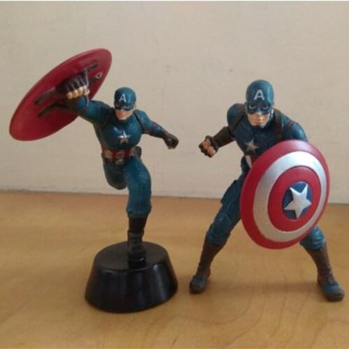 Marvels The Avengers Captain America Ornaments Genuine Figures Collectible Model Toy
