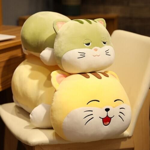 55/75/95cm New Hot Cat Plush Pillow Toy Soft Stuffed Cartoon Animal Cat Doll Sleeping Nap Pillow Cushion Baby Girlfriends Gifts