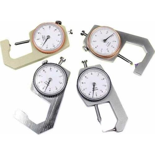 New Dial Pipe Thickness Gauge 0-20mm 0.1mm Curved Tip Measuring Thickness Tester Gauge Meter A6