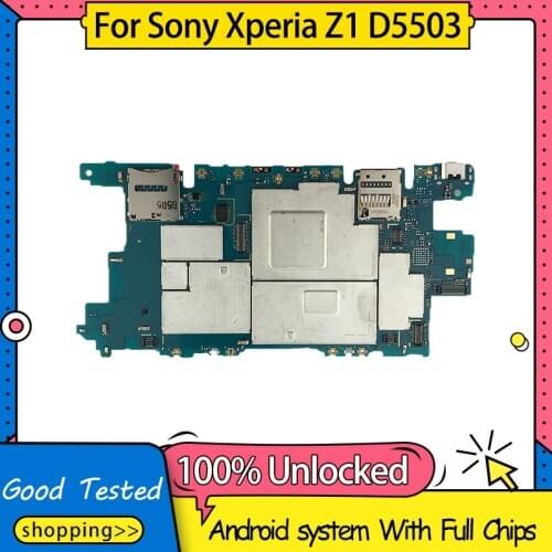 Disassemble Unlocked Motherboard Mainboard Logic Board For Sony Xperia Z1 Compact Mini M51W D5503 Motherboard,Free Shipping