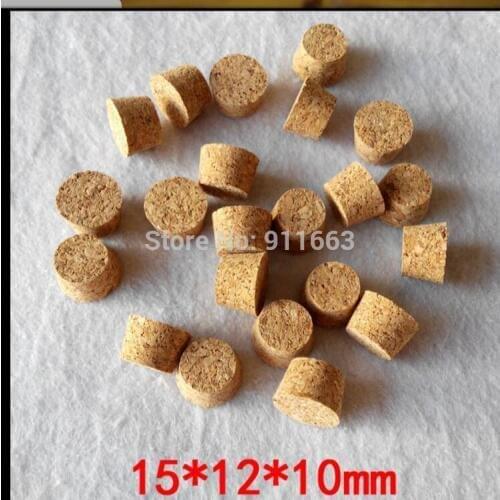 15mm*12mm*10mm size,250pcs/lot!soft cork stopper for glass bottles,stopper,bung,wooden plug etc