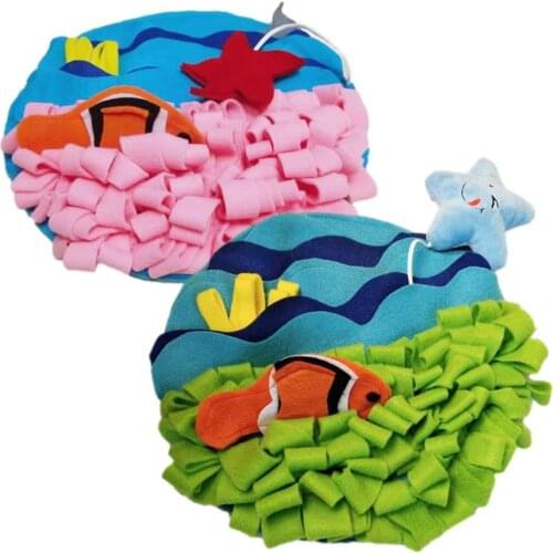 Pet Dog Snuffle Mat Nose Smell Training Sniffing Pad Dog Puzzle Toy Slow Feeding Bowl Food Dispenser Carpet Dog Sniffing Mat