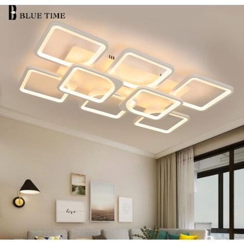 Surface mount Led Chandelier Modern Chandelier Lighting Ceiling Lamp For Living room Bedroom Dining room Kitchen Luminaire White