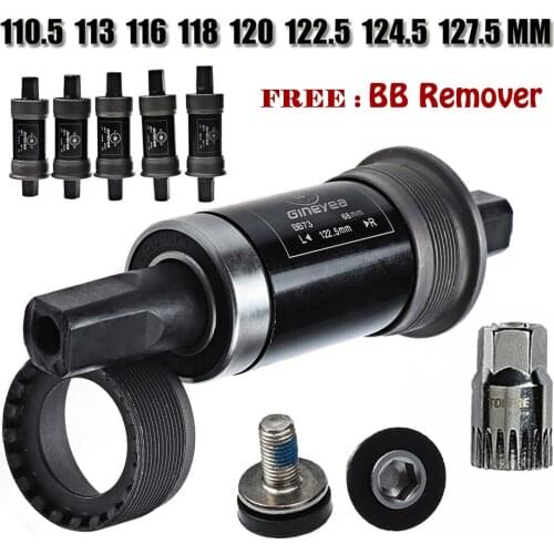 Bike Bottom Bracket 116 118 120 122.5 127.5 mm Crank Axis Quare Hole MTB Bicycle Parts BB FOR Square Tapered Spindle