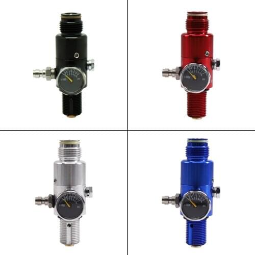 High Quality Aluminum Tank Adapter 4500psi Pressure Air Tank Regulator for Paintball PCP HPA Valve Multiple Colors Male M18