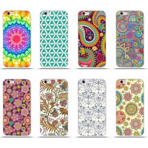 Wexoeq Design Eastern Floral Mandala Soft For Huawei G8 Honor 5C 5X 6 6X 7 8 9 Y5II Mate 9 P7 P8 P9 P10 P20 Lite Plus 2017