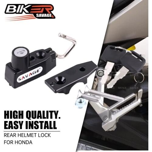Rear Helmet Lock For HONNDA CBR500R CB 500F CB 500X 2013-2022 Motorcycle Accessories Anti-Theft Security Motorbike Kit
