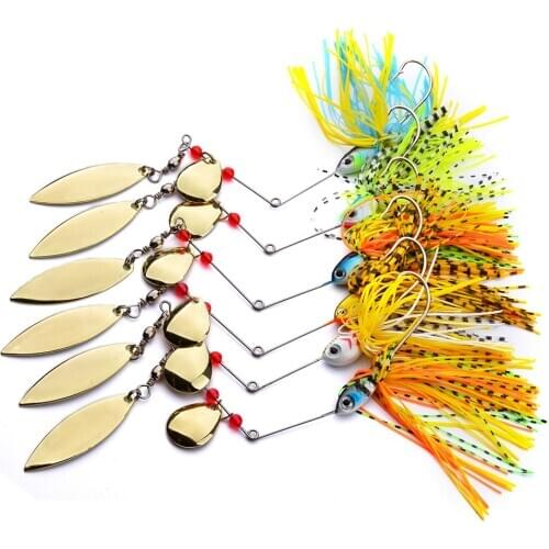 1PCS Spinner Bait 16G Metal Lure Hard Fishing Lure Spinner Lure Spinnerbait Pike Swivel Fish Tackle Wobbler Fishing