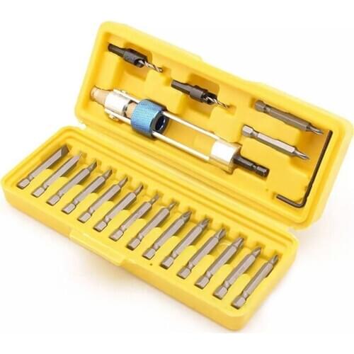 20Pcs Swap Drill Bit Half Time Drill Driver Swivel Head Quick-Change Driving Repair Tools Multi Screwdriver Countersink Bits