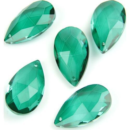 38mm Mix Color Crystal Prism Tear Drop Mesh Pendants For Wedding Chandelier Beads Lamp Decoration