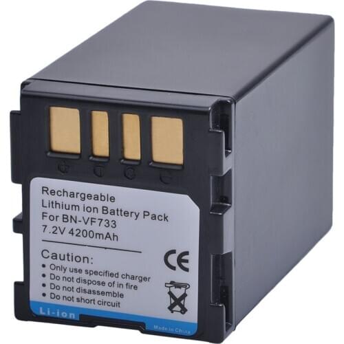 4200mAh BN-VF733 BN-VF733U Battery for JVC BN-VF707 BN-VF714 BN-VF733 GR-D645 GR-D650 GR-DF450 GR-DF470 GR-DF570 GR-DF577
