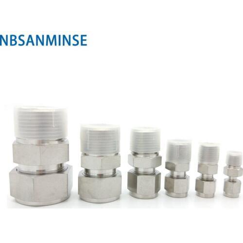 5Pcs/Lot NPT Thread Tube O.D. Metric mm Type Male Connector Stainless Steel SS316L MC 3000PSI Thread Pipe Fitting NBSANMINSE