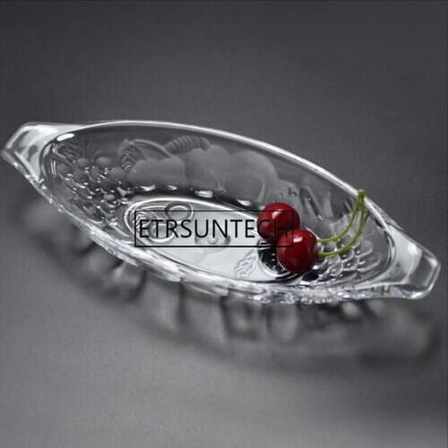 50pcs Acrylic Ice Cream Bowl Transparent Boat Shape Dessert Cake Salad Snack Dish Tableware Restaurant Cafe Supplies