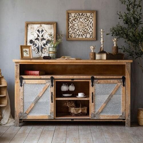 American Retro Old Living Room Porch Table Storage Bedroom Furniture Solid Wood Homestay Decoration