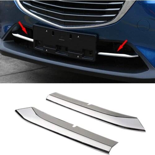 Car Front Grille Trims Cover Front Bumper Air-Inlet Grille Fit for Mazda CX-3 CX3 2017 2018