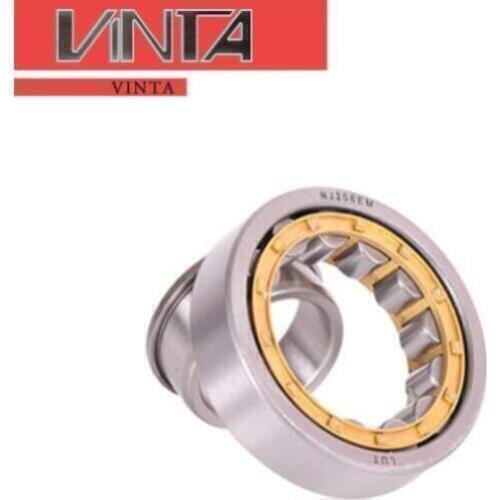 Free shipping 5pcs/lot Cylindrical Roller Bearing N 204 EM 205 EM Brass Retainer High Speed Motor Hand Cart Idler Roller