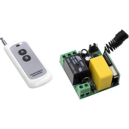 AC 220V 1CH Wireless Relay Remote Control Switch Radio Light Switch 220 V Switch With Remote Transmitter Micro Receiver