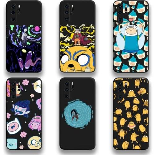 Adventure Time Cartoon cute Phone Case For Huawei P20 P30 P40 lite E Pro Mate 40 30 20 Pro P Smart 2020