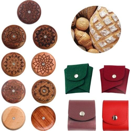 Wooden Bread Knife Razor Cutter Round Bread Lame Dough Scoring Slashing Tool For DIY Sourdough Bread With 5 Razor Pain Boiteux