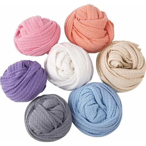 Newborn Baby Knitted Swaddle Wraps Receiving Blanket Toddler Photography Props Q1FE