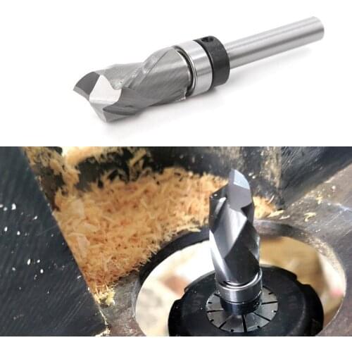 6mm/6.35mm Shank Wood Milling Cutter Bearing Solid Carbide CNC Router Bit for Flush Trim Woodworking Tools