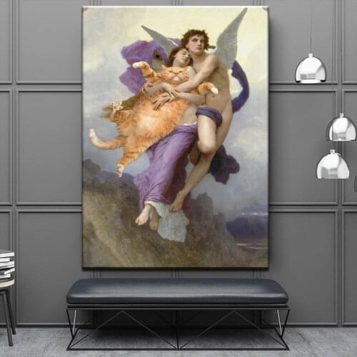 Famous Venus Oil Painting by Bouguereau Canvas Art Cuadros Wall Art Poster Prints Wall Picture for Living Room Home Wall Decor