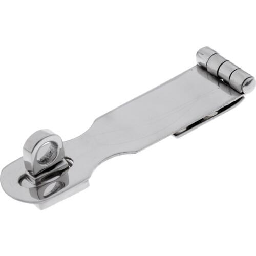 Marine Boat Stainless Steel Safety Hasp, Swivel Door Clasp, 92mm