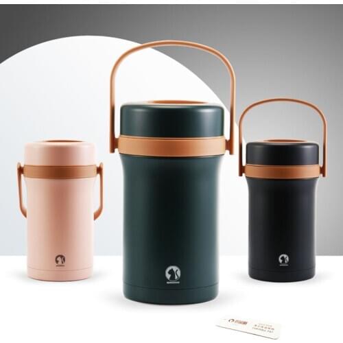 High capacity Round Lunch Box Set stainless steel insulation barrel Portable outdoor Food Storage Kitchen accessories Gifts