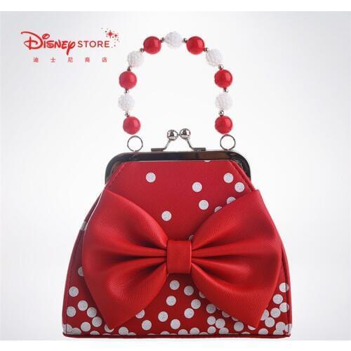New Creative Disney Minnie Cartoon Bag Large Capacity Waterproof Bag Children Handbag Girl Tote Bag Festival Girl Gifts