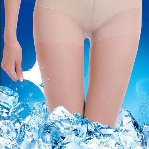5PCS Transprent Sexy Frozen Sheer Nylon Pantyhose Invisible Compression Stockings Summer Ice Crystal Leotardos De Mujer CI349