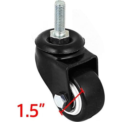 40mm Diameter 8mm Thread Furniture Caster Wheel Roller 360 Swivel Trolley Cart Wheel