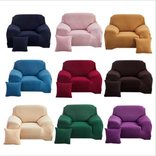 Modern Solid Color Stretch Sofa Cover Elastic Corner Couch Covers for Living Room Slipcover 1/2/3/4 Seater Home Decor