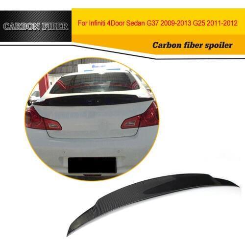 Carbon Fiber Racing Rear Trunk Lip Spoiler for Infiniti G37 BASE Sedan Journey Sedan 4-Door 10-13