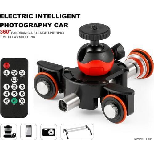 Camera Video Track dolly Motorized Electric Slider Motor Dolly Truck For Go Pro Nikon Canon DSLR camera DV Movie Vlogging Gear