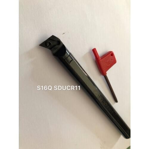 CNC lathe inner hole turning tool rod 95 Degree S16Q SDUCR11 Shank Diameter 16mm Length 180mm Internal turning tool
