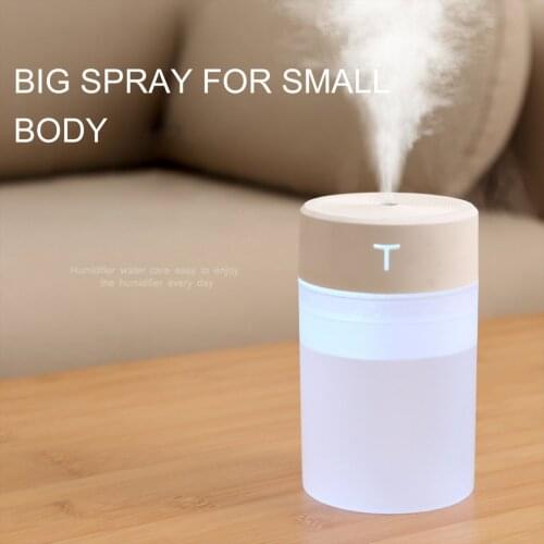 360ML Air Humidifier USB Desktop Colorful Night Light Humidifier Mini Cool Maker Purifier Nano Mist Deep Water Replenishment