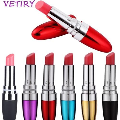 VETIRY Lipstick Vibrator Mini Dildo Vibrator for Women Realistic Bullet AV Stick G-spot Massage Clitoris Stimulator Sex Toys