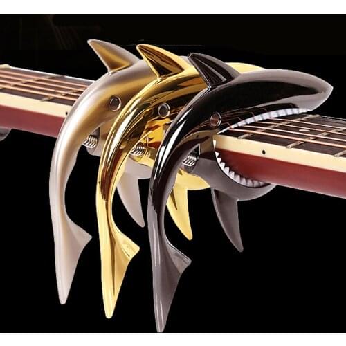 Shark Guitar Capo Funny Creative Zin Alloy Quick Change Clamp for Acoustic Electric Guitarra Bass guitar