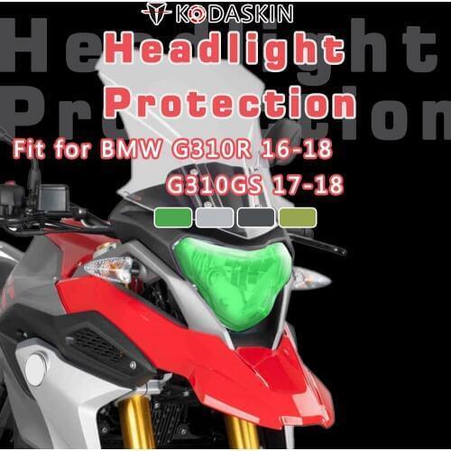 KODASKIN Headlamp Shield ABS Headlight Screen Protection Cover Fit For BMW G310R 16-18 g310gs 17-18 g310r G310GS
