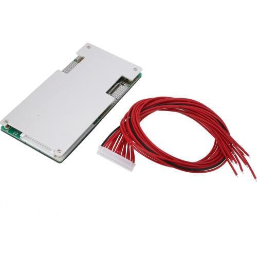 1pc 14S 45A 50.4V Lithium Li-Ion Battery Protection Board With Balance BMS PCB + Cable Mayitr