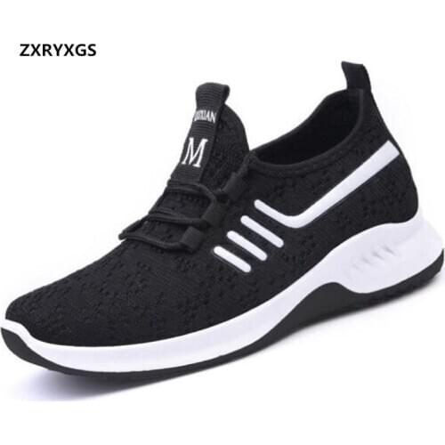 Promotion 2021 New Light Breathable Lace- Up Spring Shoes Woman Casual Sneaker Flat Soft Sole Comfortable Women Shoes Flat Shoes