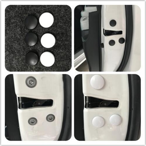 12pcs Car Door Lock Screw Protector Cover For Hyundai Tucson Elantra Creta IX25 Sonata Solaris Santafe Accessories